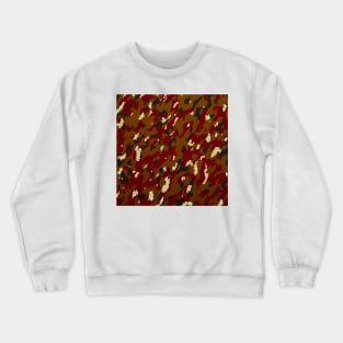 Camouflage - Brown and Maroon Crewneck Sweatshirt